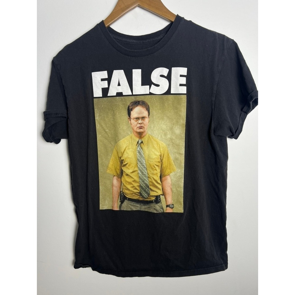 The The‎ Office Dwight Schrute Med False Graphic T-Shirt Black Ripple Junction